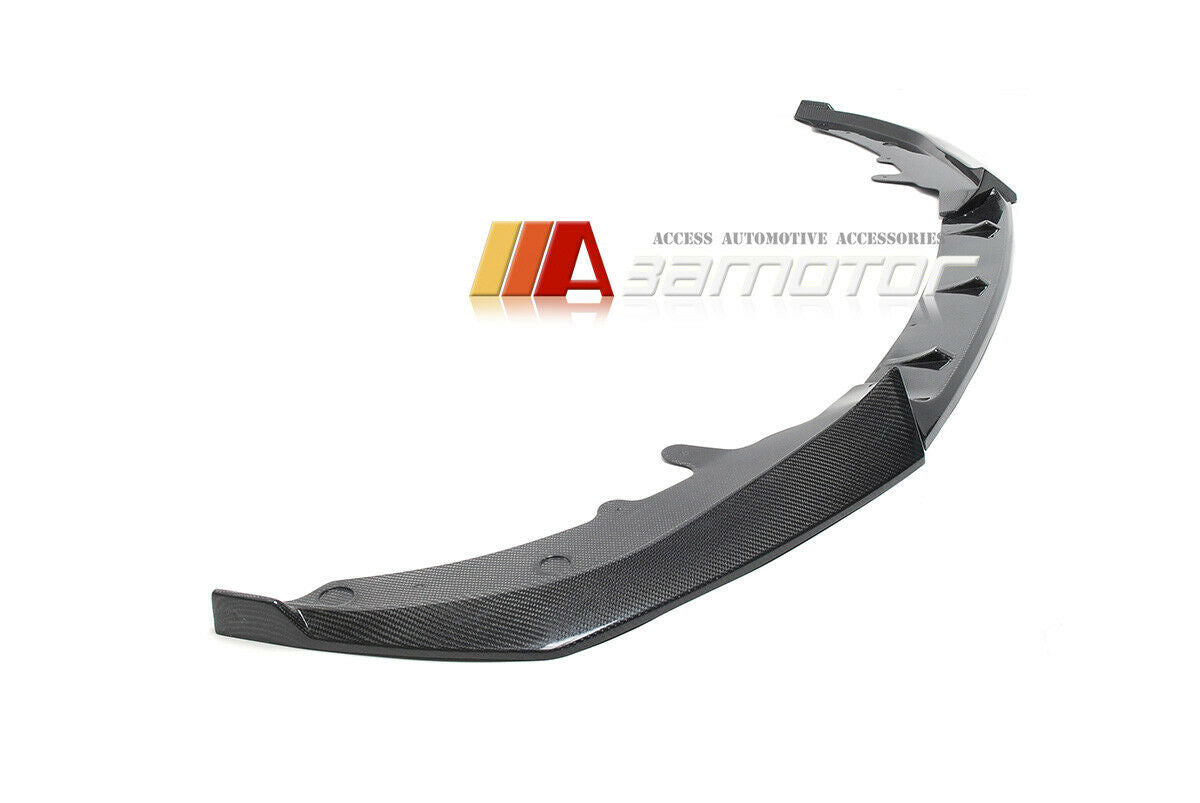 Carbon Fiber Front Bumper Lip Splitters 3 PCS Set fit for 2021-2023 BMW G22 / G23 4-Series M Sport