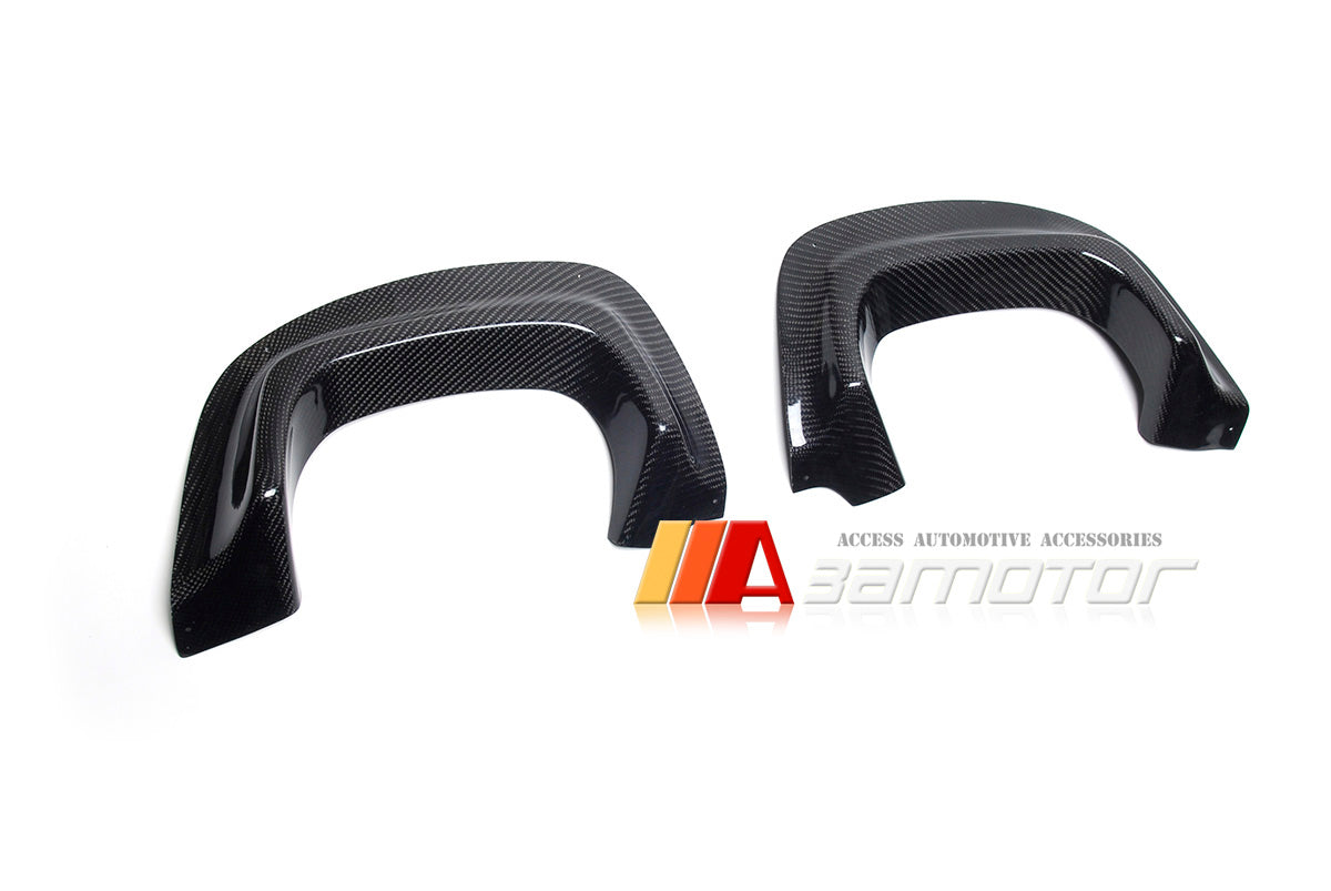 Carbon Fiber Exhaust Trim Heat Shields Set fit for 2015-2021 Subaru Impreza WRX / STI