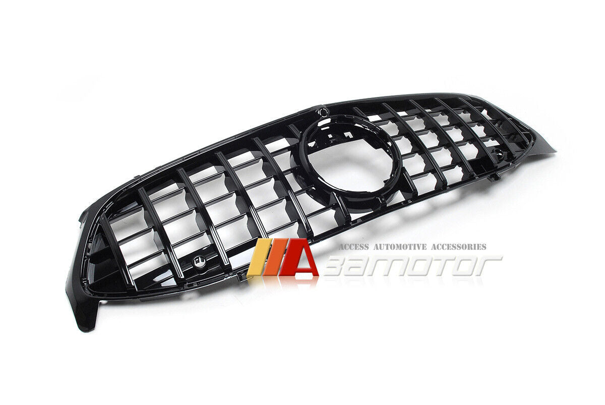 All Black GT Style Front Bumper Grille fit for 2015-2018 Mercedes W218 CLS-Class