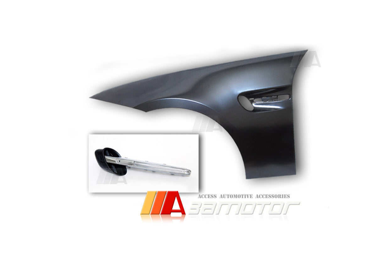 Look M3 Style Front Fender Side Panels Set fit for 2006-2011 BMW E90 3-Series Sedan 325i 328i 335xi