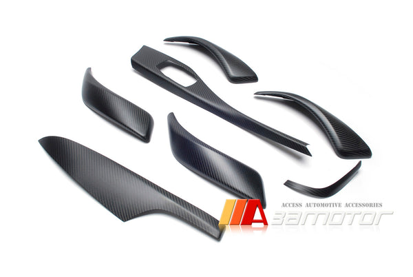 Matte Carbon Fiber Interior Trim Dash Panels 7 PCS Set fit for 2012-2014 BMW F20 / F21 Pre-LCI 1-Series LHD