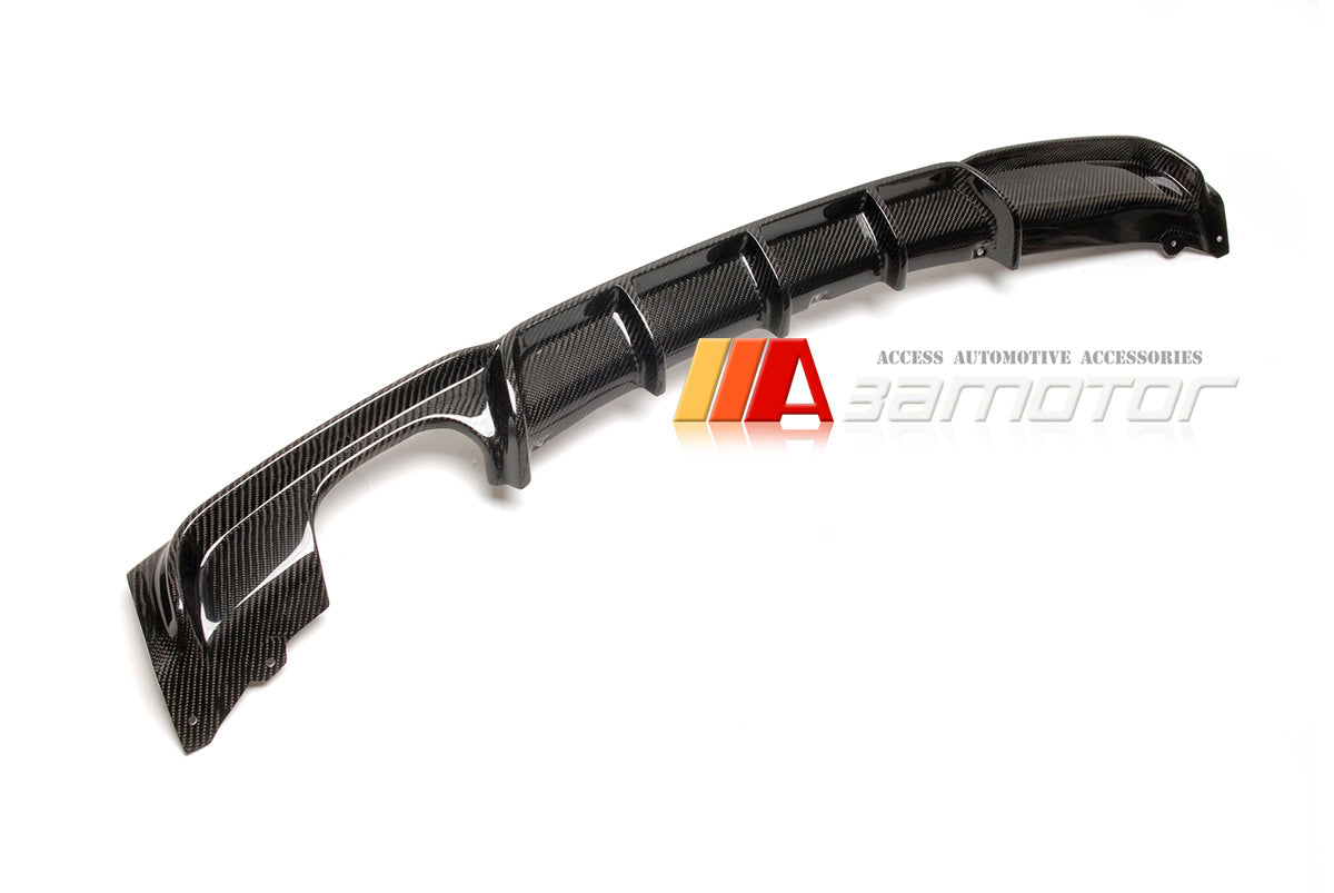 Carbon Fiber Rear Bumper Diffuser Single Dual fit for 2012-2019 BMW F30 / F31 3-Series M Sport