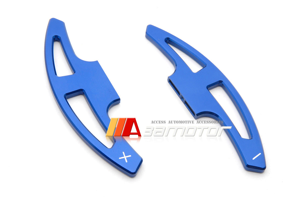 Steering Wheel Extend DCT Clutch Shifter Paddles Set Blue fit for E90 M3 / E92 M3 / E93 M3 / E70 X5M / E71 X6M