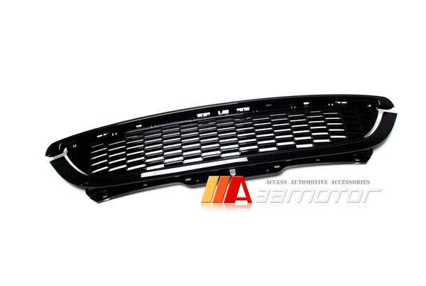 Gloss Black Front Grille Set fit for 2010-2015 Mini Cooper & One LCI R55 / R56 / R57 / R58 / R59