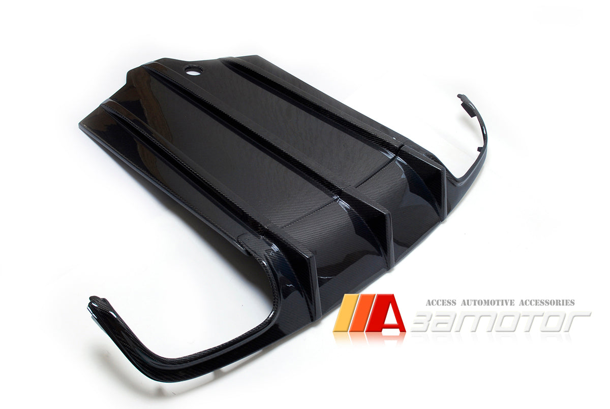 Carbon Fiber Rear Bumper Diffuser + Ground Panel fit for 2008-2011 Mercedes W204 C63 Pre-Facelift AMG