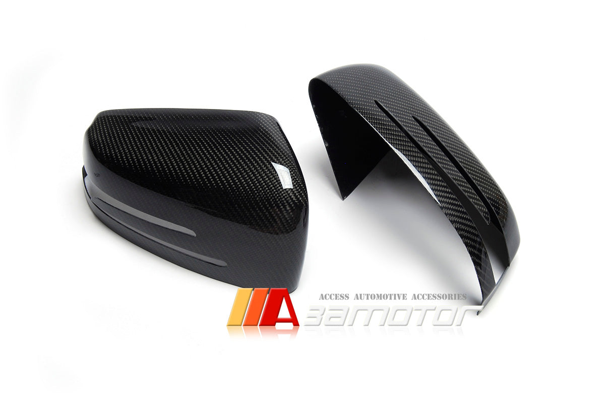 Carbon Fiber Side Mirror Cap Covers fit for Mercedes W204 / C204 /  W212 / C207 / W221 / C117 / W218 / W216 / X204