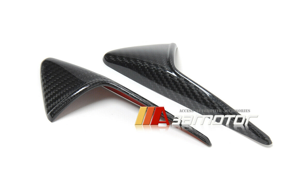 Dry Carbon Fender Side Camera Vent Marker Trim Covers Set fit for Tesla Model 3 / S / X