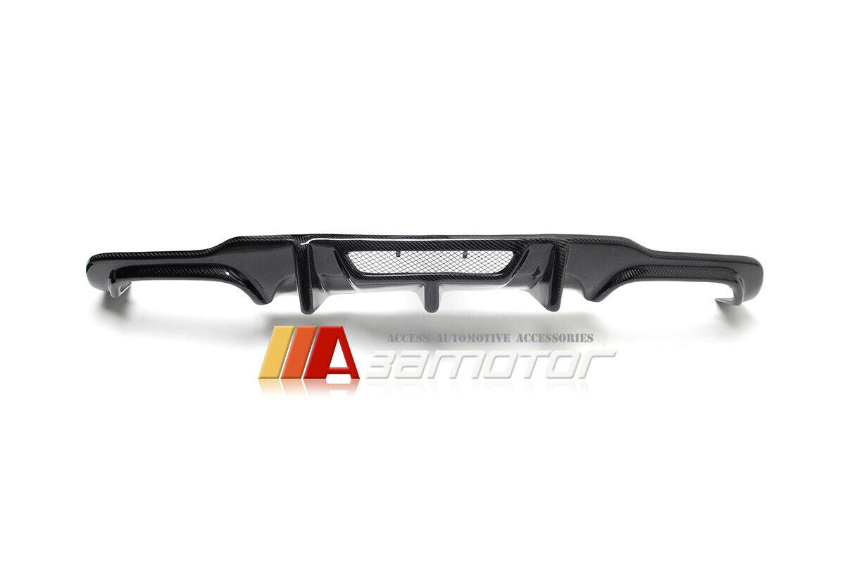 Carbon Fiber V Rear Bumper Diffuser fit for 2012-2015 Mercedes W204 / C204 C63 AMG