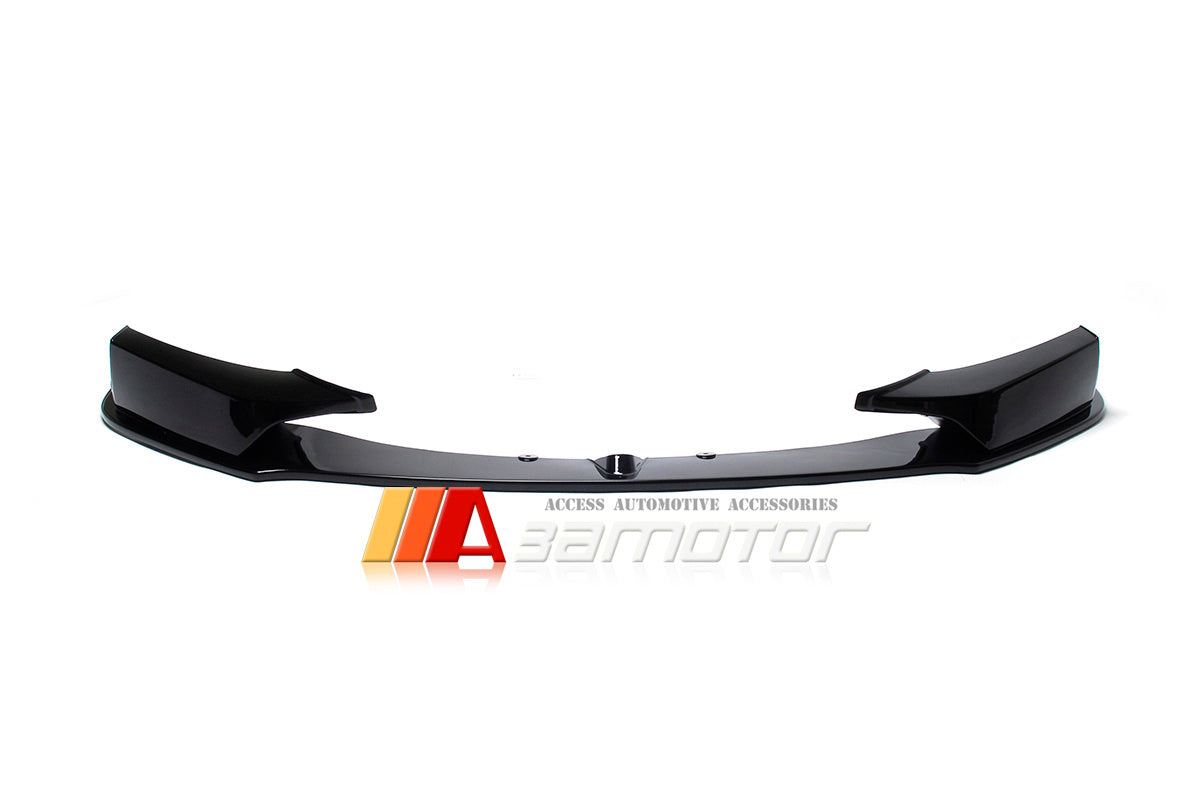 Gloss Black P Front Bumper Lip Spoiler fit for 2012-2014 BMW F20 / F21 1-Series Pre-LCI M Sport