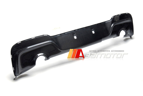Carbon Fiber 3D Rear Bumper Diffuser Dual fit for 2012-2014 BMW F20 Pre-LCI 1-Series M Sport
