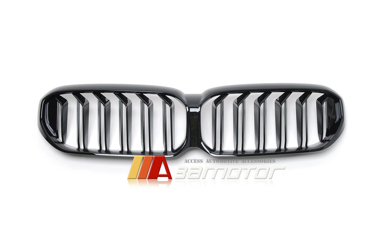 Gloss Black Dual Slat Front Grille Set fit for 2021-2023 BMW G30 / G31 LCI 5-Series & F90 M5