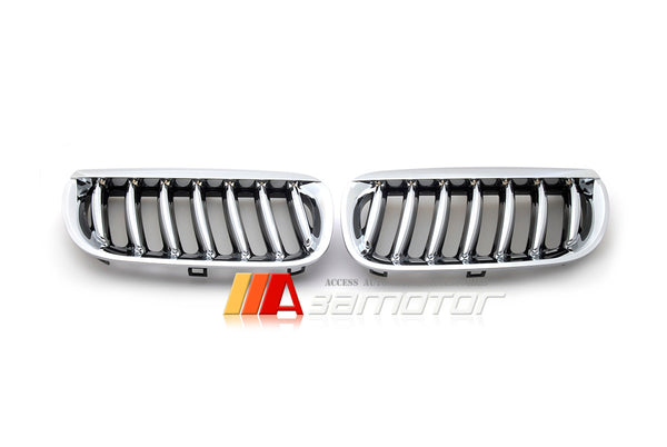 Front Chrome Kidney Grilles Backing Black fit for 2004-2006 BMW E83 Pre-LCI X3 SUV