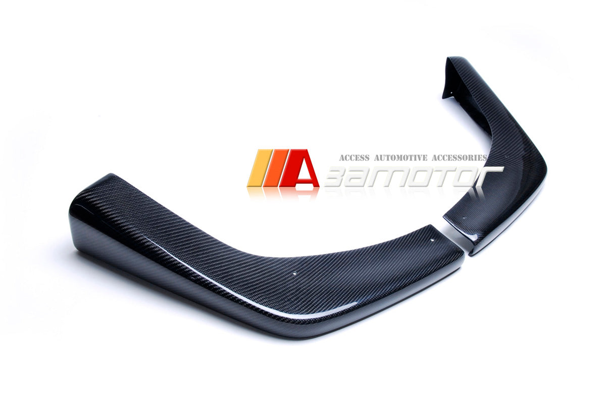 Carbon Fiber Front Bumper Splitter Covers Set fit for Mitsubishi Lancer Evolution X EVO 10