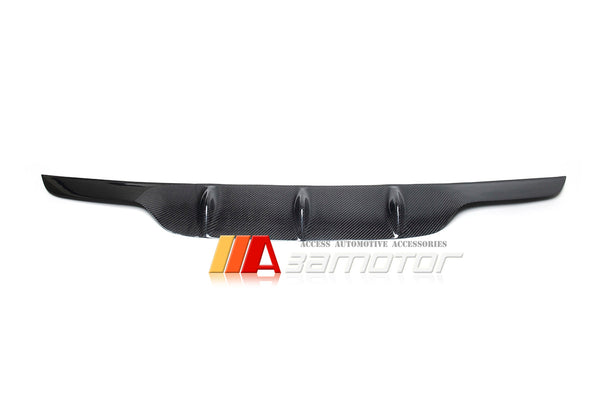 Carbon Fiber C63 Style Rear Bumper Diffuser Cover fit for 2016-2021 Mercedes W205 C-Class Sedan AMG Package
