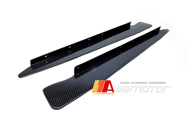 Carbon Fiber Rear Bumper Diffuser Blade Fins Set fit for 2008-2012 Nissan GT-R R35 CBA