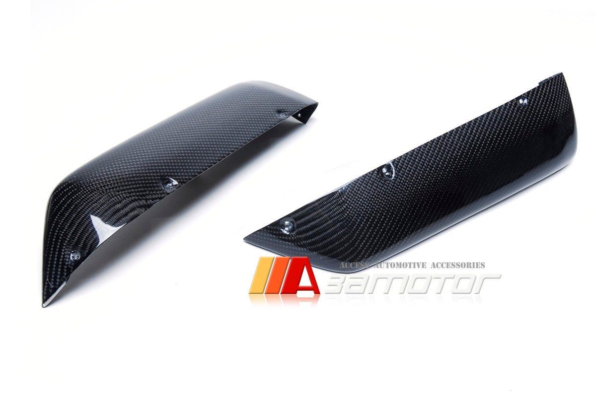 Carbon Fiber Side Spats Rear Bumper Extensions Set fit for Mitsubishi Lancer Evolution X EVO 10