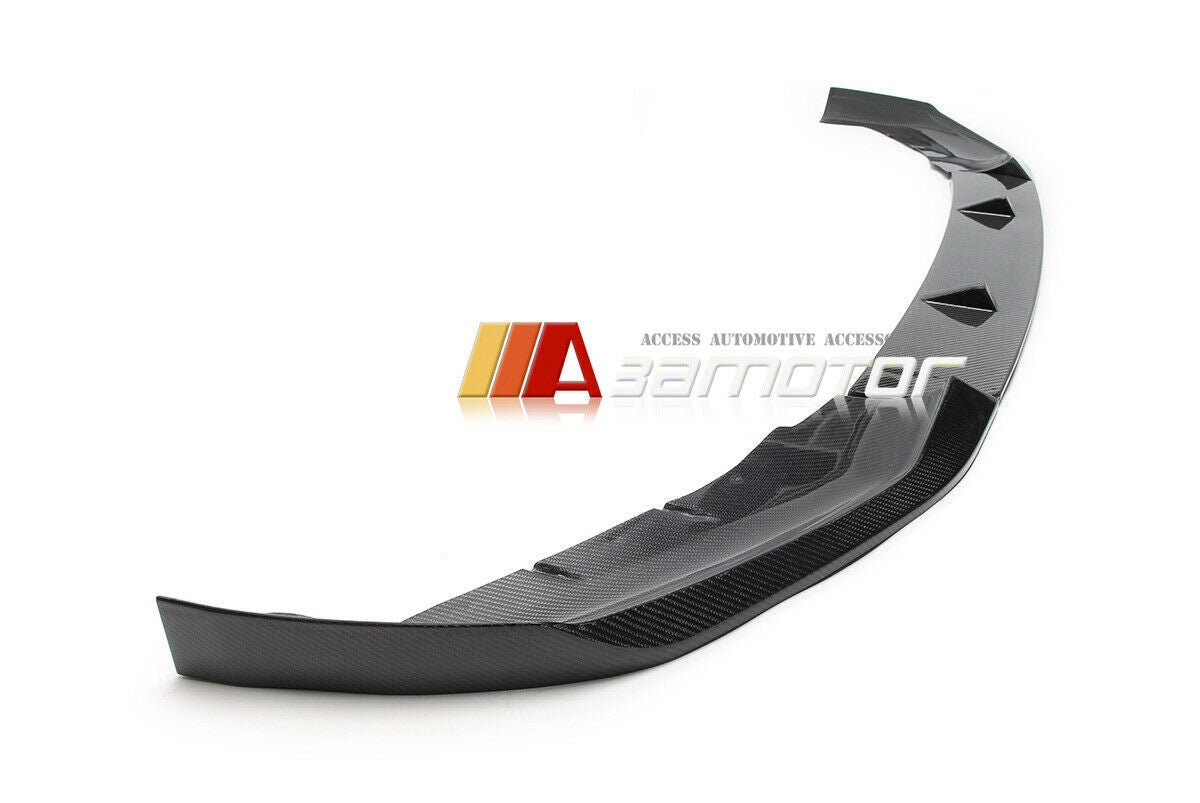 Carbon Fiber Front Bumper Lip Splitters 3 PCS Set fit for 2021-2022 BMW G30 LCI 5-Series M Sport