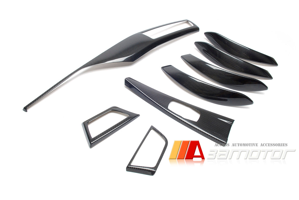 Carbon Fiber Interior Trim Dashboard Panels Set fit for 2012-2019 BMW 3-Series F30 / F31 / F34 GT