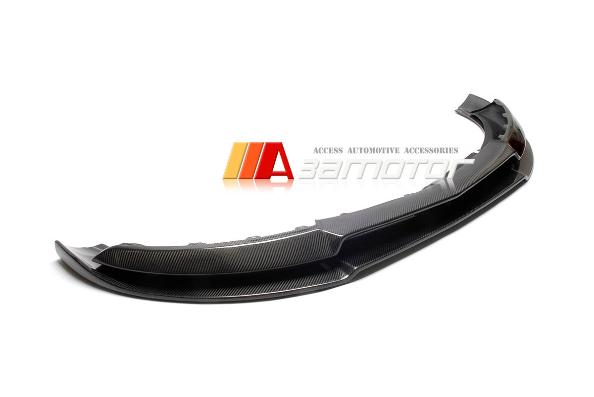 Carbon Fiber V Front Bumper Lip Spoiler fit for 2013-2017 Mercedes W176 AMG Package & A45