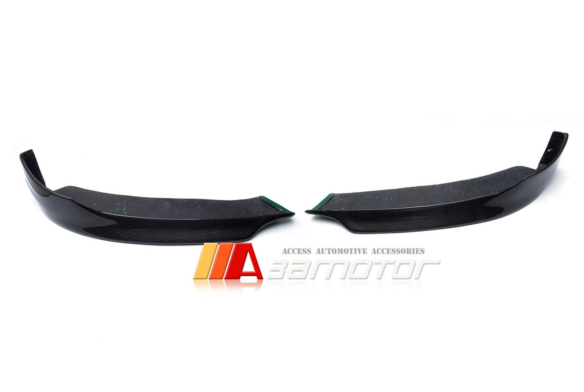 Carbon Fiber Front Bumper Splitters Set fit for 2005-2008 BMW E90 / E91 Pre-LCI 3-Series