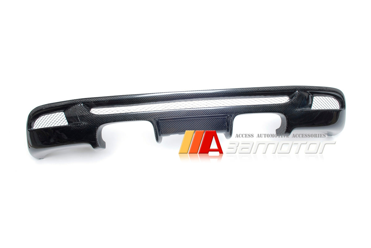 1M-Look Carbon Fiber Rear Diffuser Quad fit for BMW 1-Series E82 / E88 M Sport Bumper