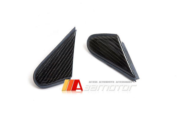 Carbon Fiber Side Door Mirror Trim J-Panels Set fit for Mitsubishi Mitsubishi Lancer Evolution X EVO 10