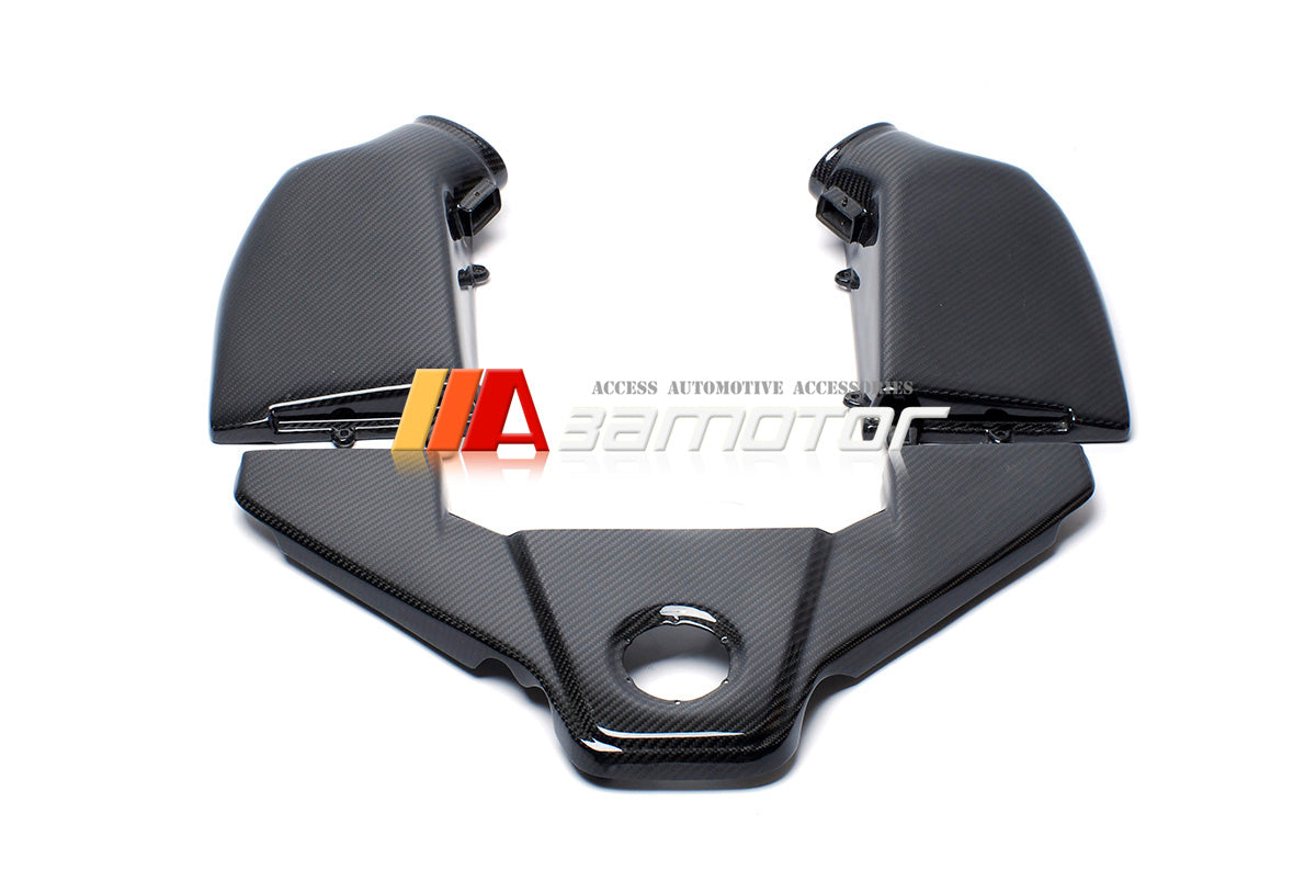 Carbon Fiber Engine Cover + Airboxes Intake Kit fit for 2008-2014 Mercedes W204 C63 AMG