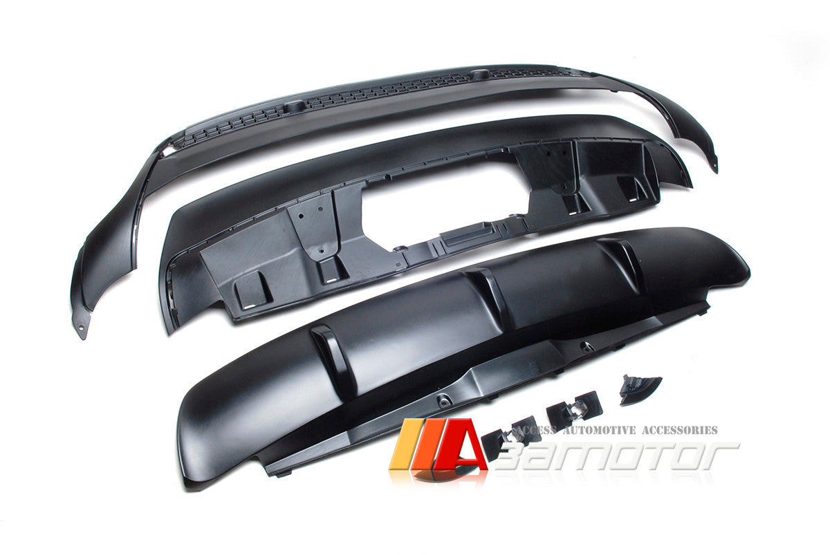 Matte Black MP Big Fin Rear Bumper Diffuser fit for 2008-2014 E71 X6 SUV