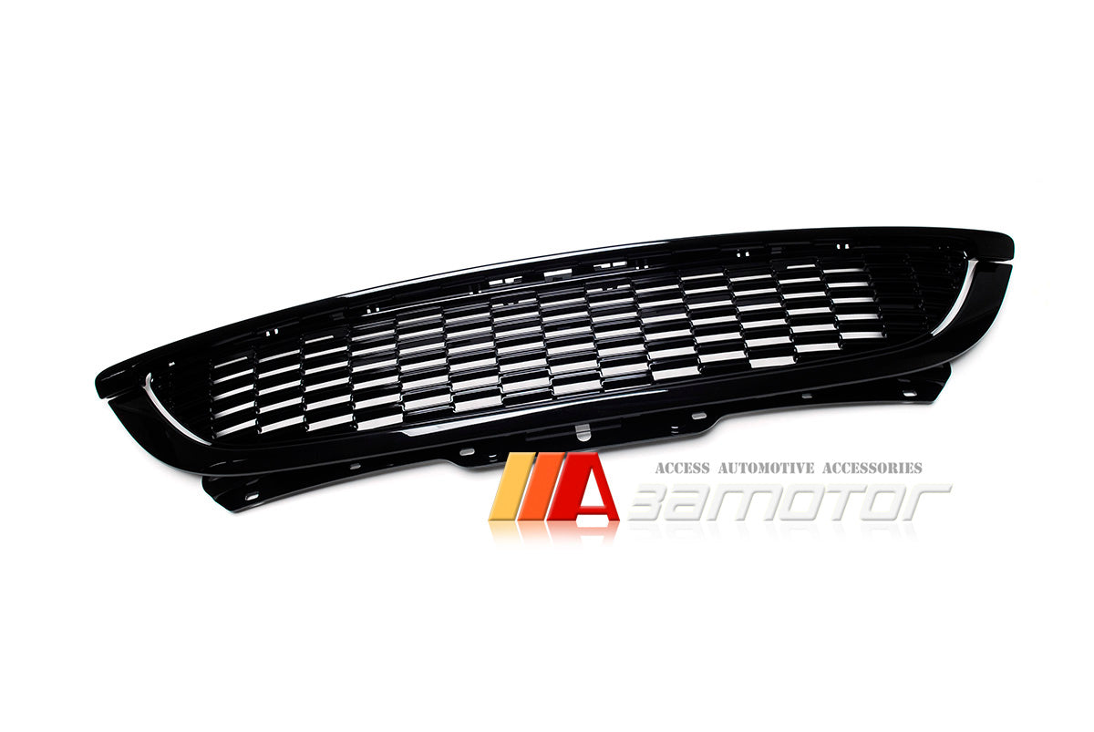 Gloss Black Front Grille Set fit for 2007-2013 MINI Cooper S R55 / R56 / R57 / R58 MK2
