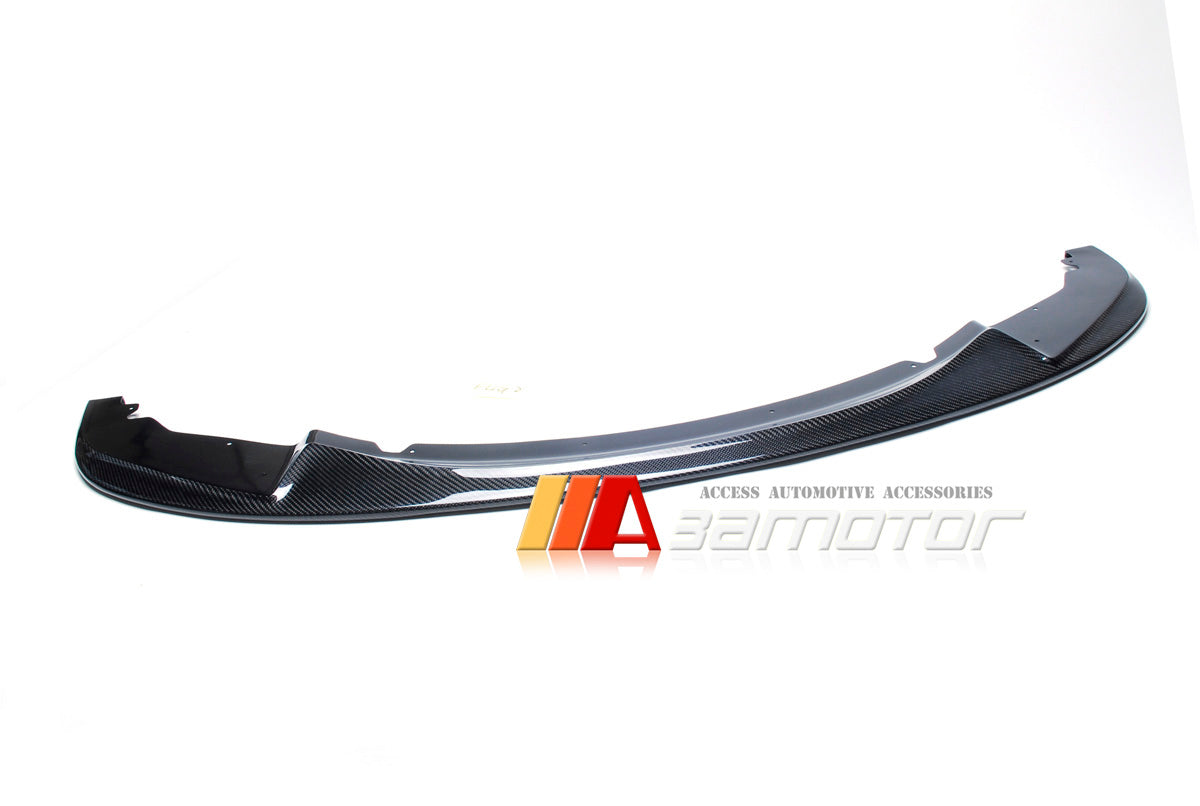 Carbon Fiber Front Bumper Lip Spoiler fit for 2012-2014 BMW F20 / F21 1-Series Pre-LCI M Sport