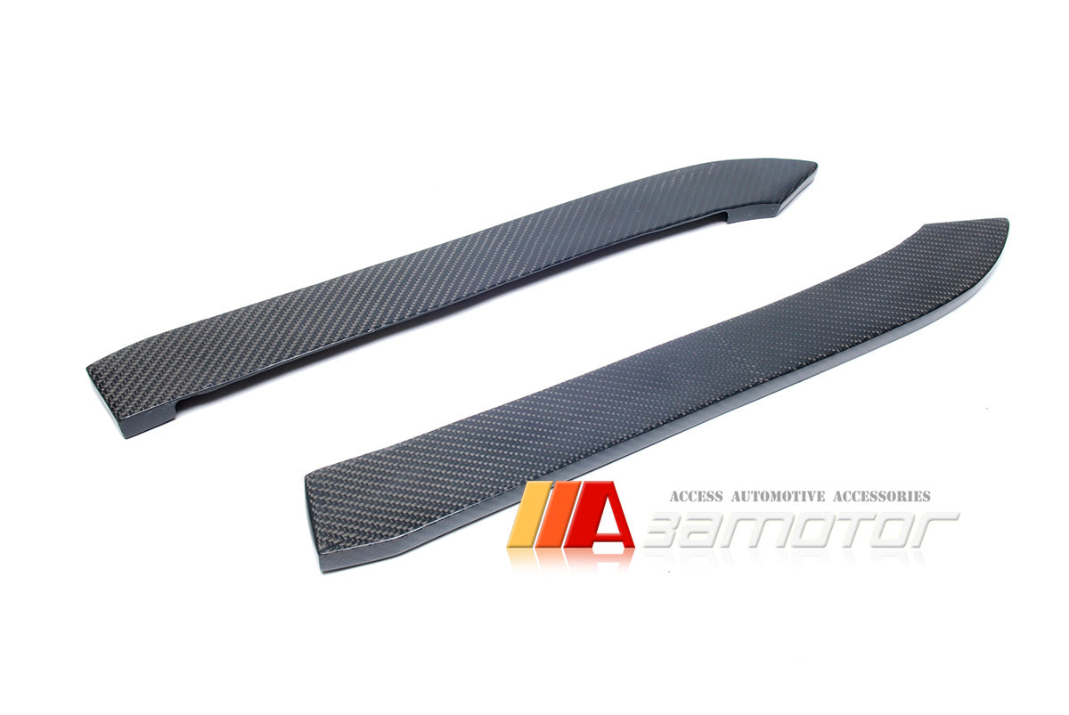 Carbon Fiber Rear Bumper Extensions Set fit for BMW F10 / F11 5-Series M Sport Package & M5