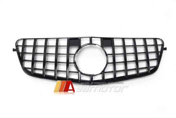 All Black GT Style Front Bumper Grille fit for 2009-2013 Mercedes W212 / S212 E-Class