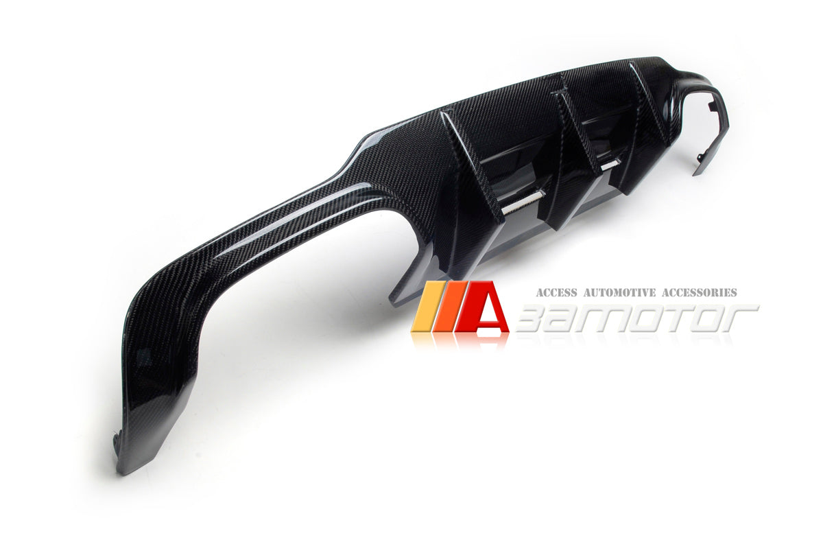 Carbon Fiber Big Fins Rear Diffuser fit for 2012-2015 Mercedes W204 C63 Facelift Sedan / C204 C63 Coupe AMG