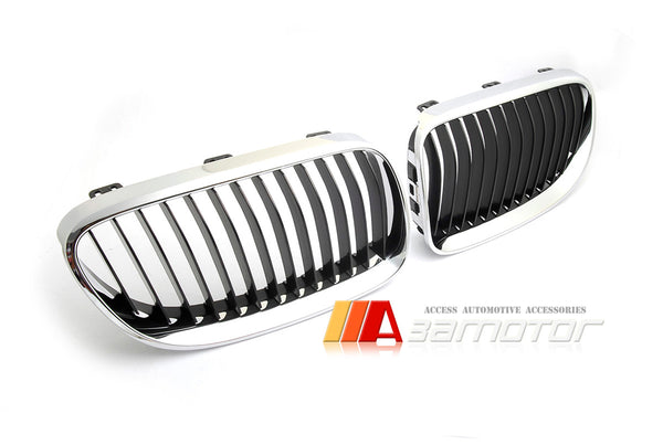 Chrome Front Kidney Grilles Set fit for 2011-2013 BMW E92 / E93 LCI 3-Series