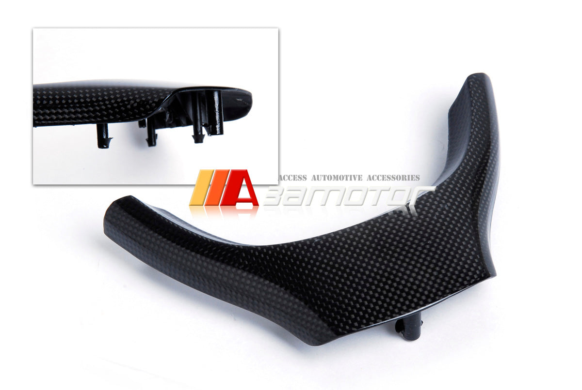 Replacement Carbon Fiber Steering Wheel Font Cover fit for 2010-2016 BMW F10 / F11 / F07 5-Series