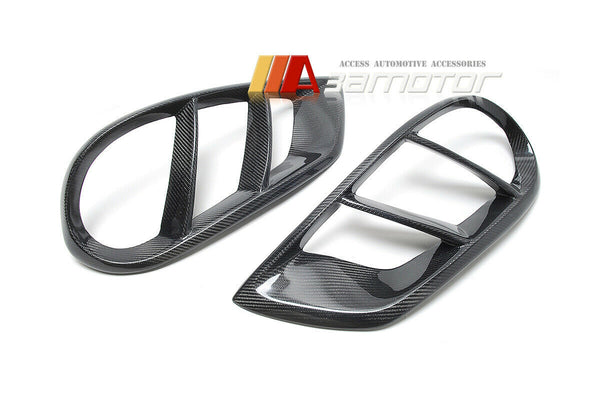 Carbon Fiber Fog Light Cover Air Ducts Set fit for 2017-2021 A205 / C205 / W205 / S205 C43 AMG