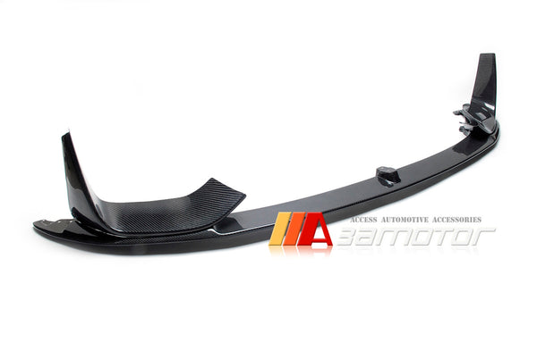 Carbon Fiber P Front Bumper Lip Spoiler 3PCS Set fit for BMW F80 M3 / F82 F83 M4