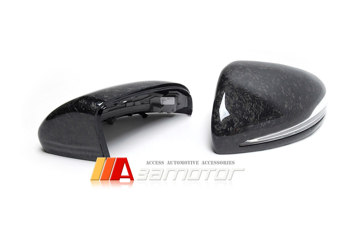 Replacement Forged Carbon Side Mirror Covers fit for Mercedes W205 C-Class / W213 E-Class / W222 S-Class
