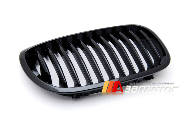 Gloss Black Front Kidney Grilles Set fit for 2003-2006 BMW E46 LCI 3-Series Coupe
