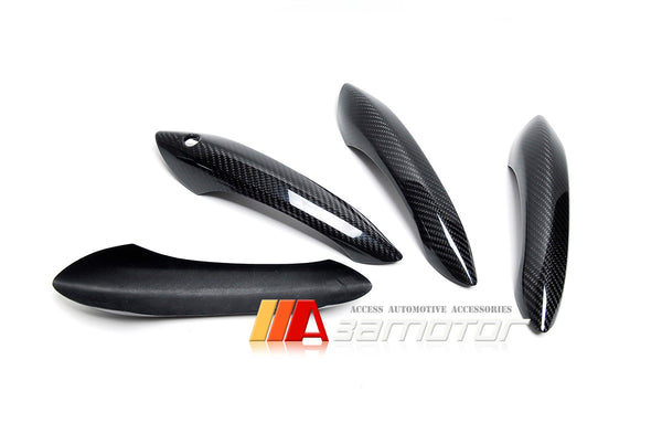 Carbon Fiber Door Handle Cover Set fit for 2011-2016 BMW F07 / F10 / F11 5-Series non Sensor