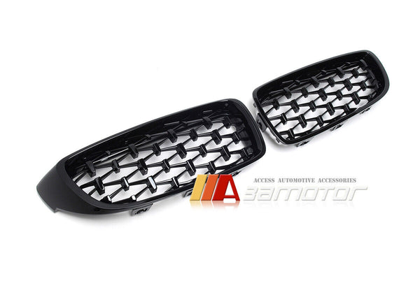 Gloss Black Diamond Style Front Grilles fit for 2014-2020 BMW F32 F33 F36 4-Series / F80 M3 / F82 M4