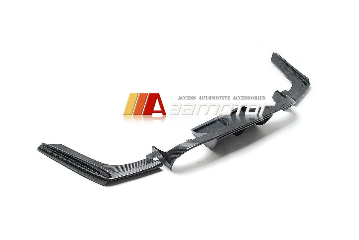 Carbon Fiber Rear Bumper Diffuser + Side Extensions Set fit for BMW F80 M3 / F82 M4 / F83 M4