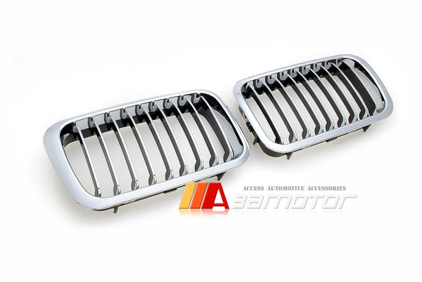 Front Chrome Kidney Grilles Backing Black fit for 1992-1996 BMW E36 3-Series Pre-LCI & E36 M3