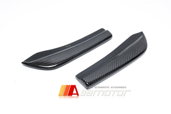 Carbon Fiber Rear Bumper Extensions Set fit for 2015-2019 BMW F20 1-Series LCI M Sport