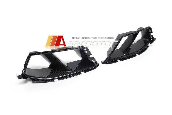 Replacement Carbon Fiber Front Bumper Grill Air Ducts Set fit for 2021-2023 BMW G80 M3 / G82 G83 M4