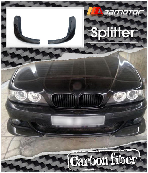 Carbon Fiber Front Bumper Splitters Set fit for 1997-2003 BMW E39 M5