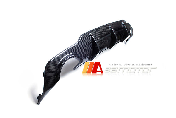 Carbon Fiber Rear Bumper Diffuser Dual fit for 2012-2015 Mercedes W204 Facelift / C204 C-Class AMG