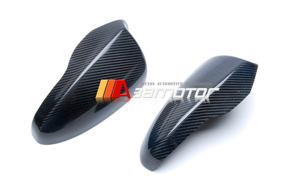 Carbon Fiber Direct Add on Side Door Mirror Trim Covers Set fit for 2012-2016 BMW F10 M5