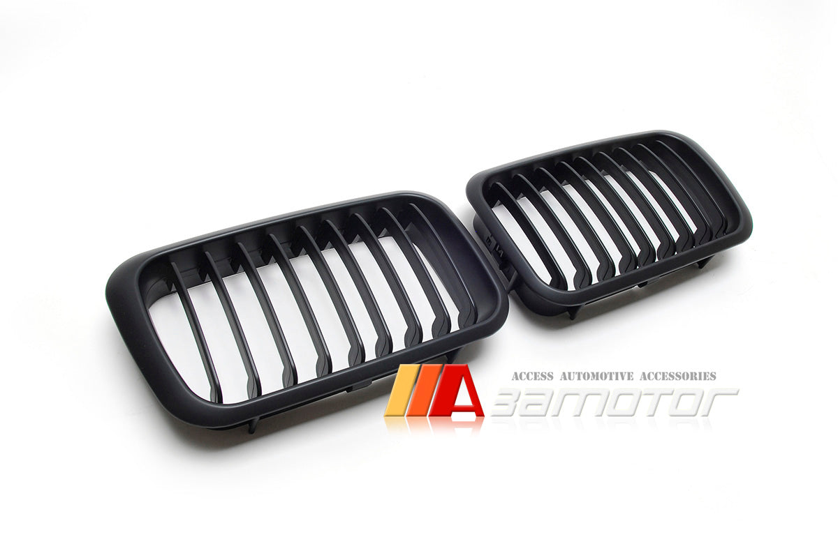 Matte Black Front Kidney Grilles Set fit for 1992-1996 BMW E36 3-Series Pre-LCI & E36 M3