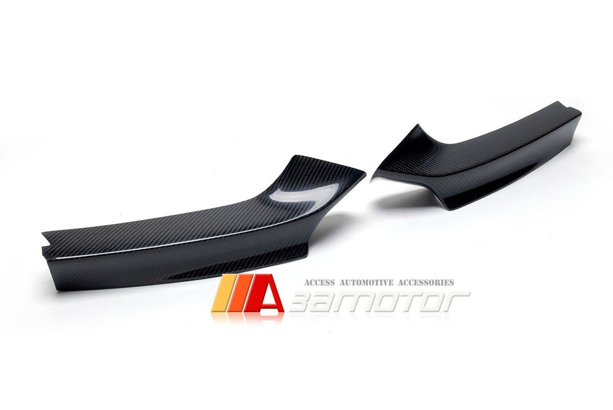 Carbon Fiber P Front Bumper Splitters fit for 2014-2021 BMW F22 / F23 2-Series M Sport